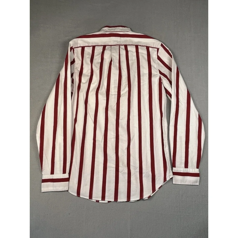 J Crew The Broken In Oxford ButtonShirt Small L/S Multi StripedOrganic Cotton - Picture 5 of 9